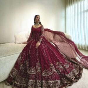 Red Anarkali