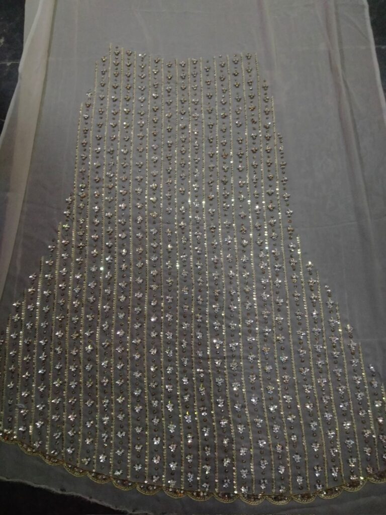 Golden Sequin Saree Top 5 – The Most Trending Luxury Ethnic Attire for Weddings and Grand Celebrations 6 Kshkin Creation LLP
Festive saree look