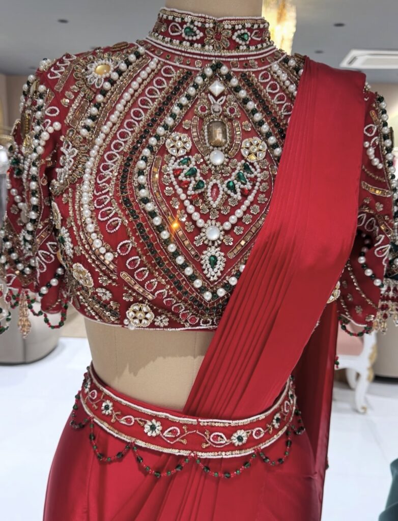 Indo Western Saree For Women Party Wear