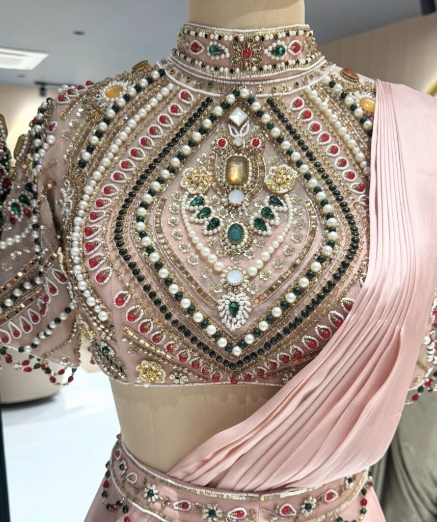 online indo western party wear saree