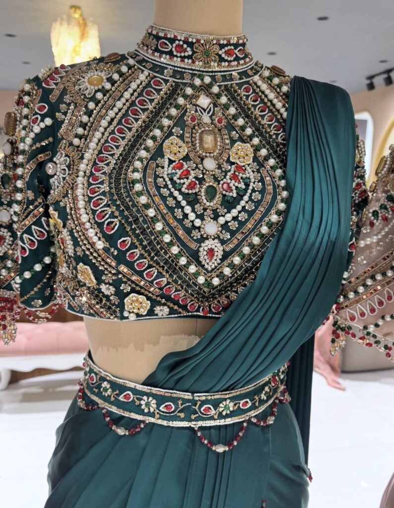 party wear saree for weddings