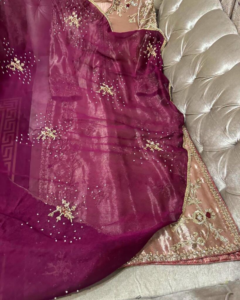 Maroon Bridal Sharara for Pakistani Wedding
Luxury Pakistani Bridal Sharara Design