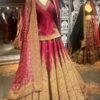 Punjabi Bridal Red Lehenga – Heavy Zardozi Embroidered Wedding Lehenga with Dupatta - DN-1008