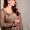 Golden Sequin Saree
