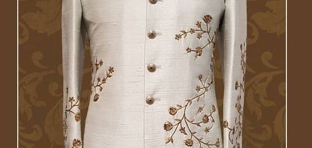 White Shervani