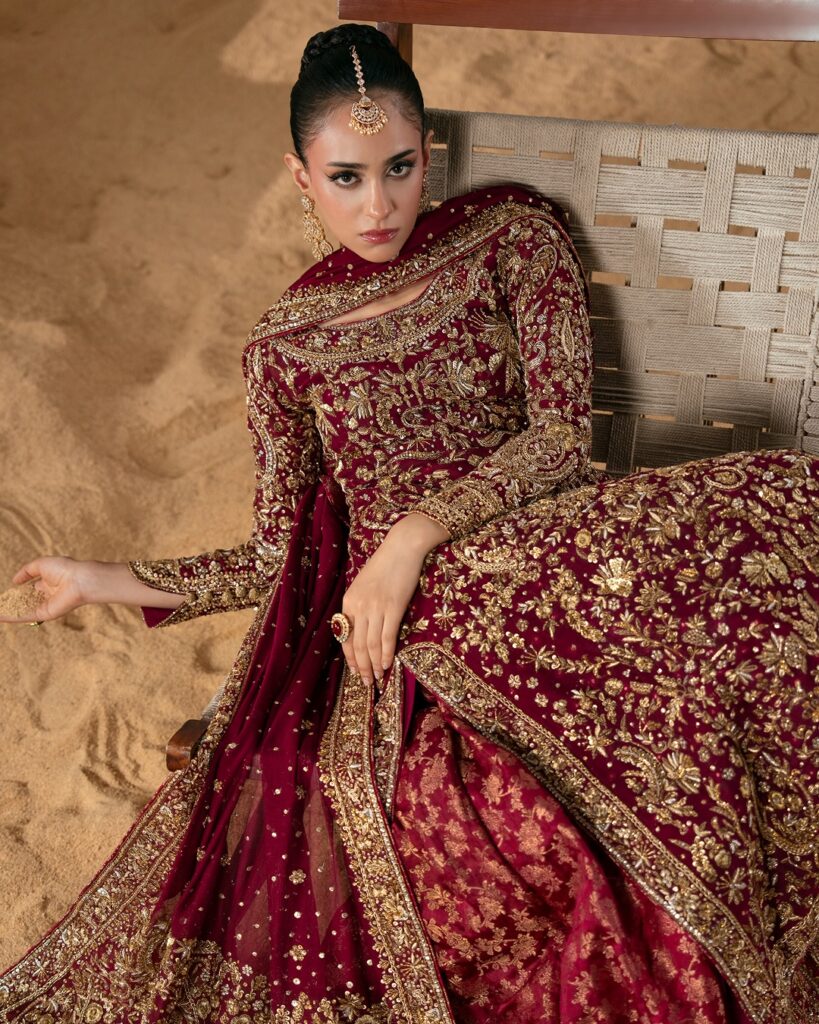 Plus Size Bridal Dress Custom Order Lehenga for Curvy Brides 1 Luxury Plus Size Bridal Dress
Custom Order in Maroon Velvet