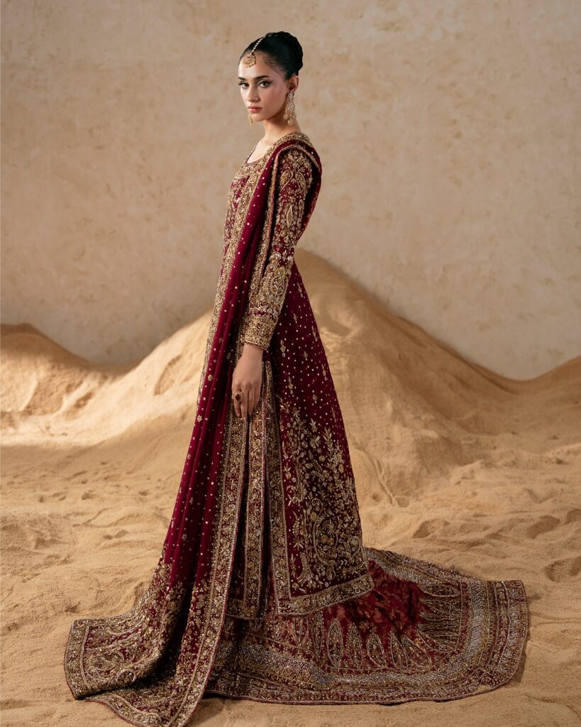 Plus Size Bridal Dress Custom Order Lehenga for Curvy Brides 4 Luxury bridal wear
Maroon bridal lehenga